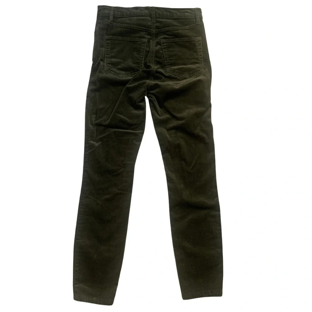 LOFT Wild Moss High Waist Skinny Corduroy Pants Size 2 / 26 Olive Military Green - Picture 6 of 12